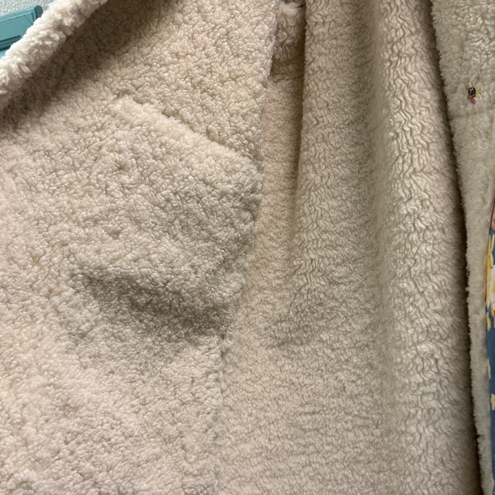 Johnny Was Multicolor Patchwork Teddy Jacket-Kerr… - image 5